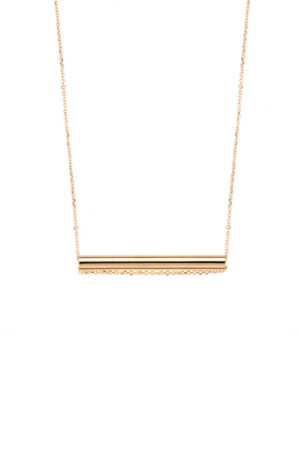 Collier straw on chain Ginette NY