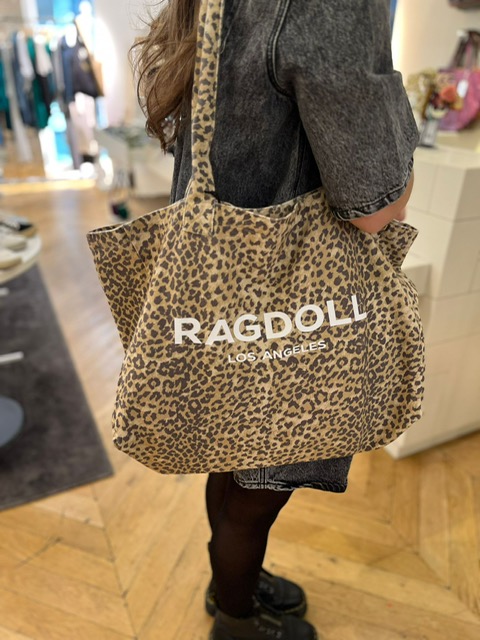 Ragdoll LA Leggings Anthracite Leopard pour Femme